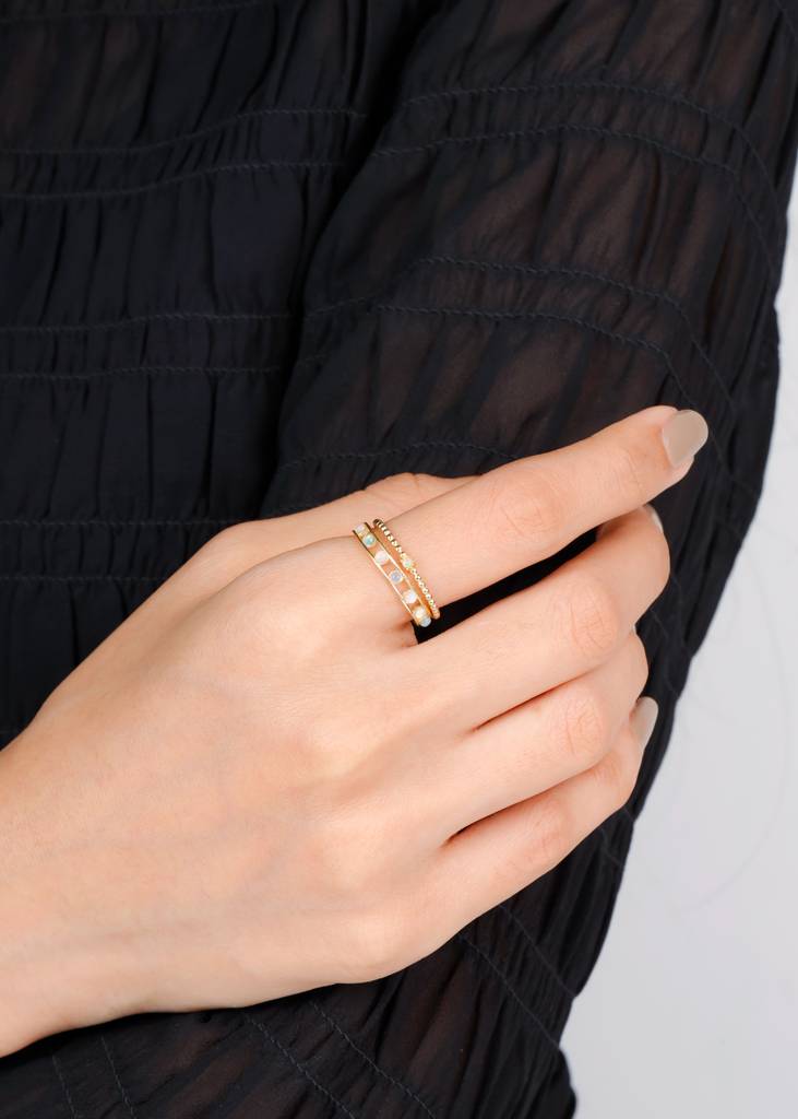 Soulful Energy & Inner Clarity – Ethiopian Opal Ring : AR42353