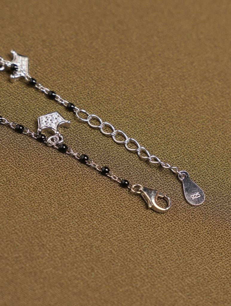 Midnight Charm Bow & Crown Bracelet : ARSBB114
