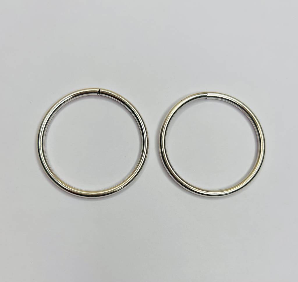 Classic Baby Silver Bangles : ARSBB116