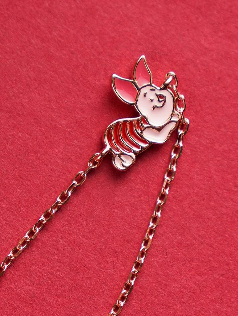 Rose Gold Piggy Charm Kids Bracelet : ARSBB92
