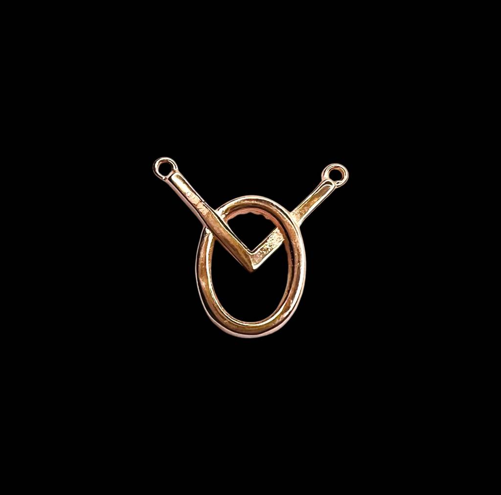 Rose Gold Tone Crystal Loop Mangalsutra Pendant : ARSM91