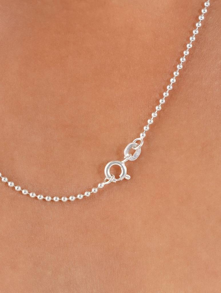 925 Sterling Silver Small Ball Neck Chain : ARSPC102