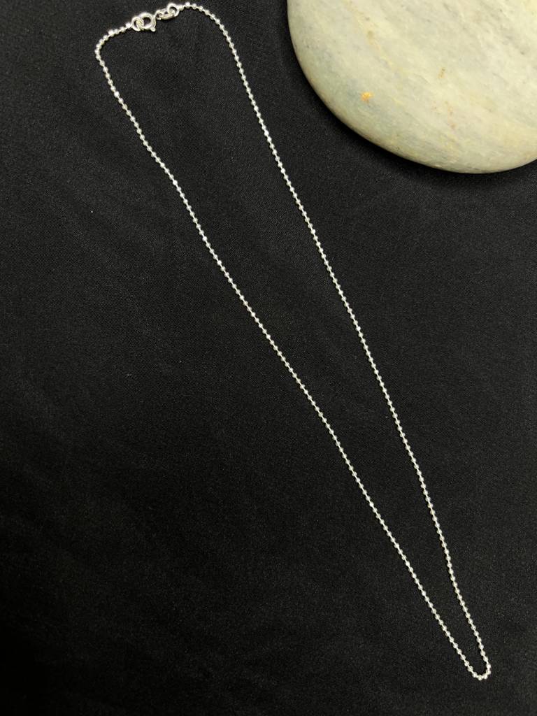 925 Sterling Silver Small Ball Neck Chain : ARSPC102