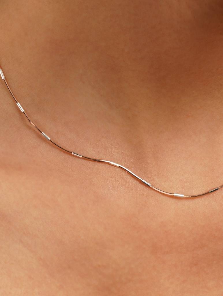 925 Sterling Silver Rosegold Neck Chain : ARSPC115W