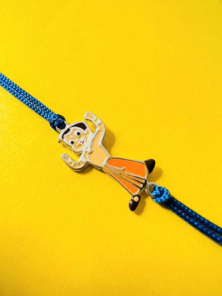 Eternz Certified Jewellery - Arte Jewels925 Sterling Silver Chhota Bheem Kids Rakhi