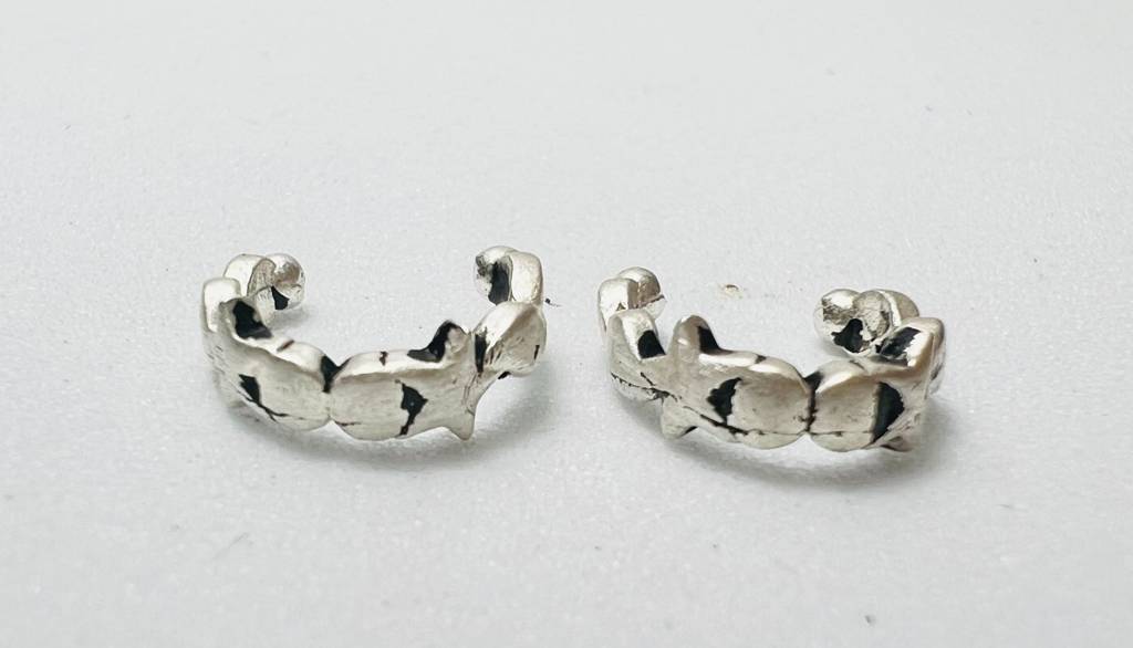 Star Motif Pressing Bali Earrings : ARSSE750