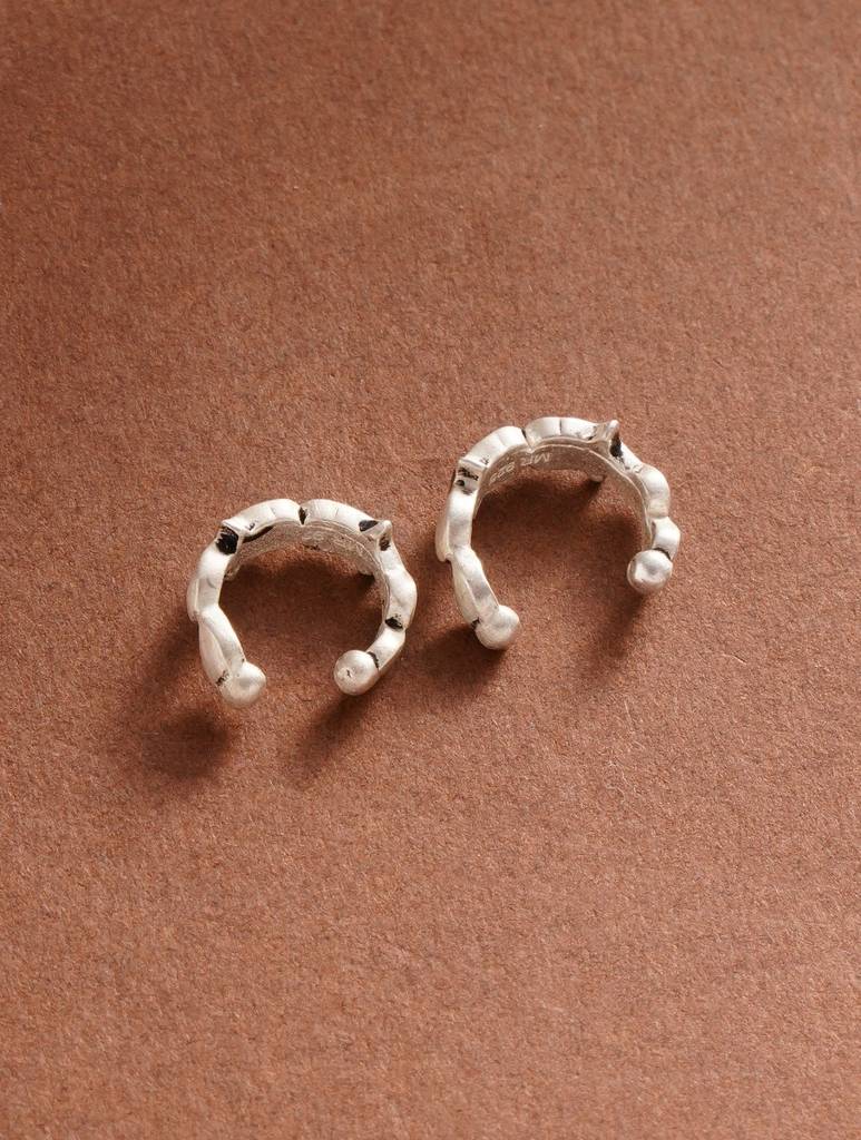 Star Motif Pressing Bali Earrings : ARSSE750
