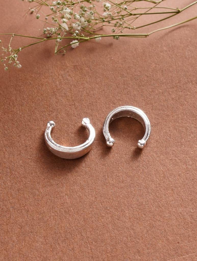 Shiny Line Pressing Bali Earrings : ARSSE753
