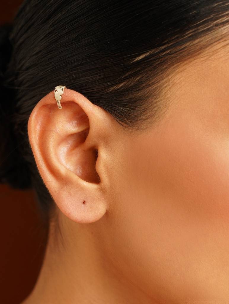 Diamond Shape Pressing Bali Earrings : ARSSE755