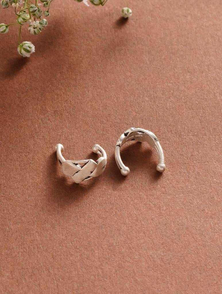 Diamond Shape Pressing Bali Earrings : ARSSE755