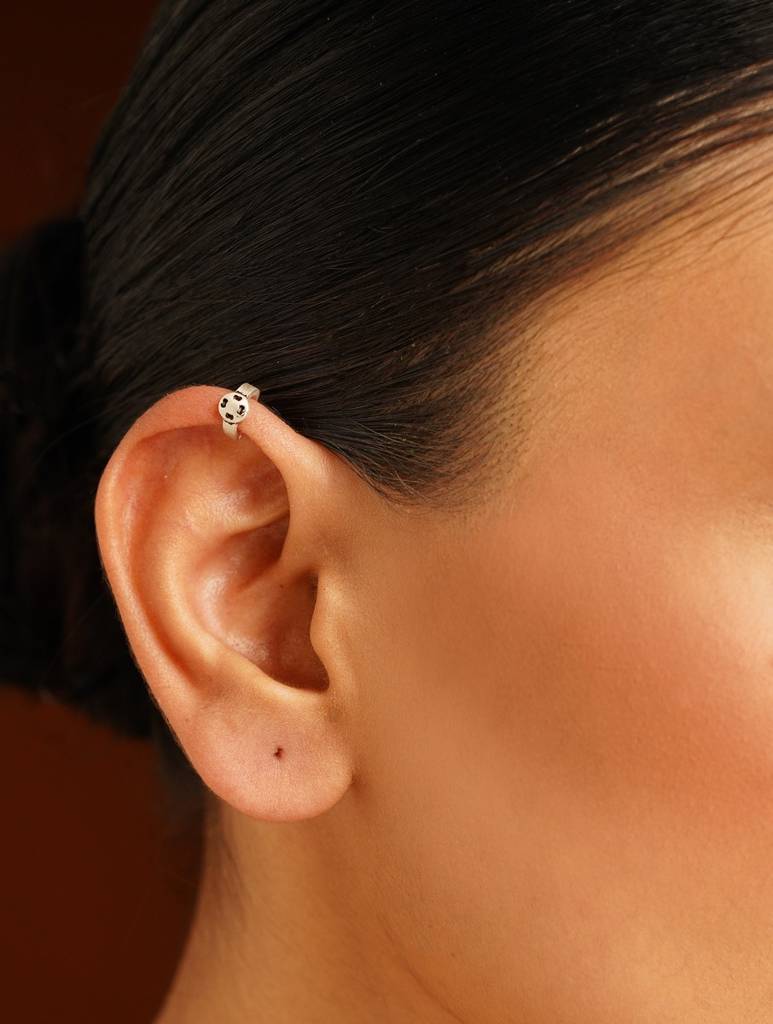 Spotted Dome Pressing Bali Earrings : ARSSE760