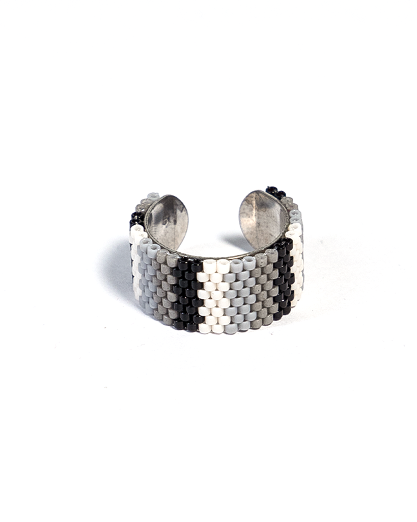Black N White Ring : RINGJJ005