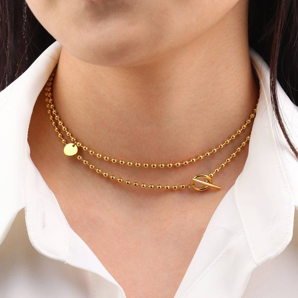 Pearl Or Moti Necklace Gold Plated Chain Necklace Pendant Or Charm Necklaces Long Necklaces / Long Moti Sets : AST-NEK-0007