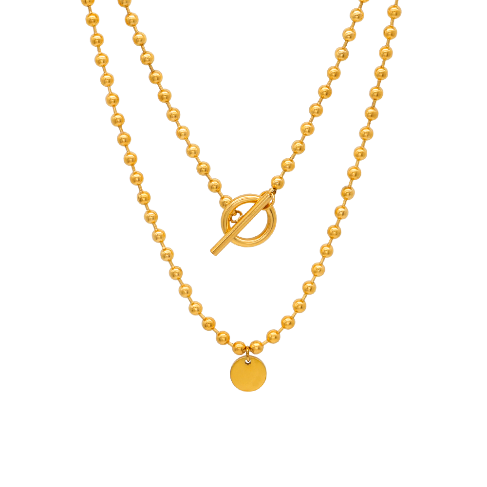 Pearl Or Moti Necklace Gold Plated Chain Necklace Pendant Or Charm Necklaces Long Necklaces / Long Moti Sets : AST-NEK-0007