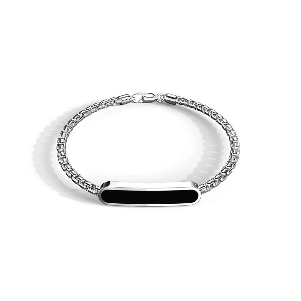Aster Men'S Bracelet : ASTR-MENS-BLK-CER-19P1