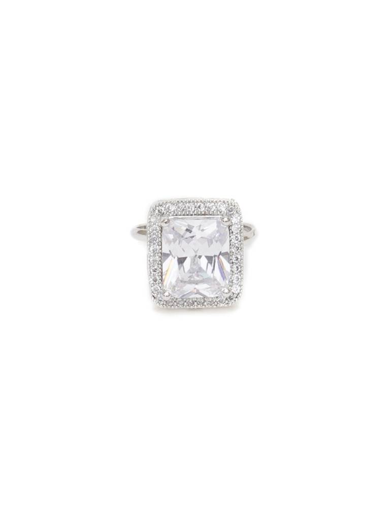 White Stone Ring : RRAUG23-82