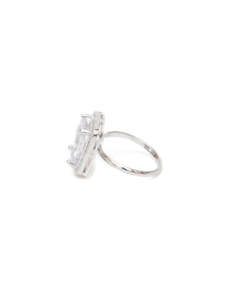 White Stone Ring : RRAUG23-82