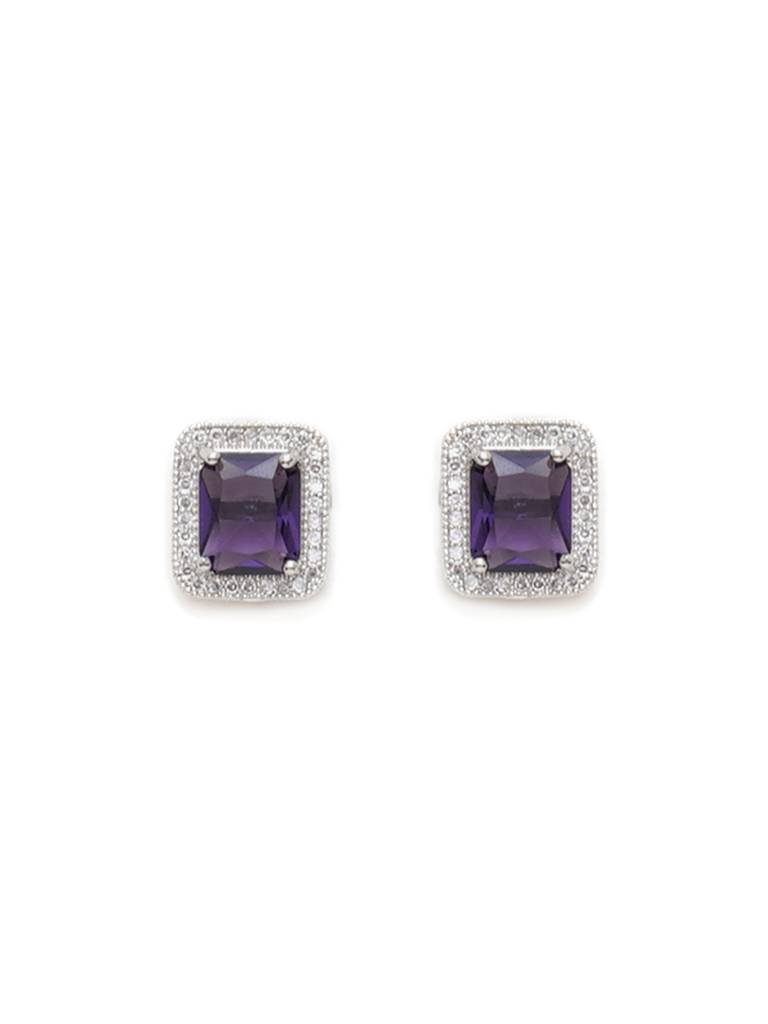 Purple Stone Studs : RRAUG23-46