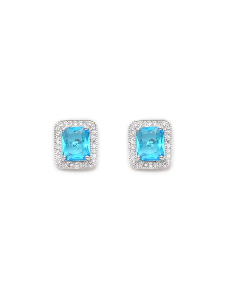 Aqua Blue Stone Studs : RRAUG23-47