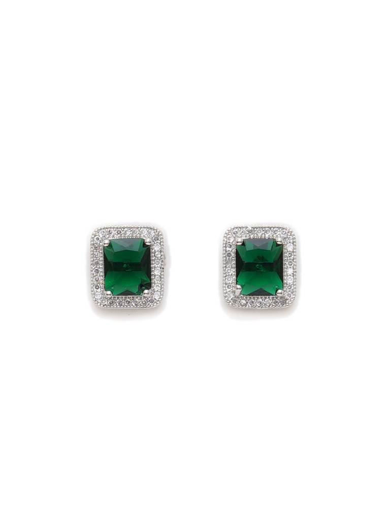 Dark Green Stone Studs : RRAUG23-48