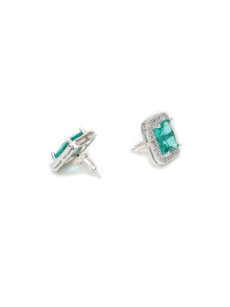Sea Green Stone Studs : RRAUG23-49