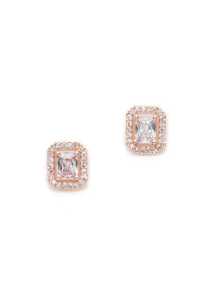 Rose Gold Stone Studs : RRAUG23-53