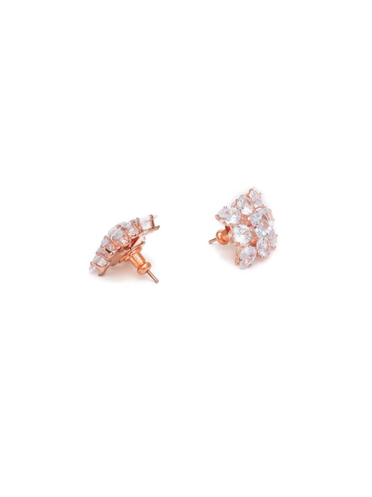 Rose Gold Square Studs : RRAUG23-35