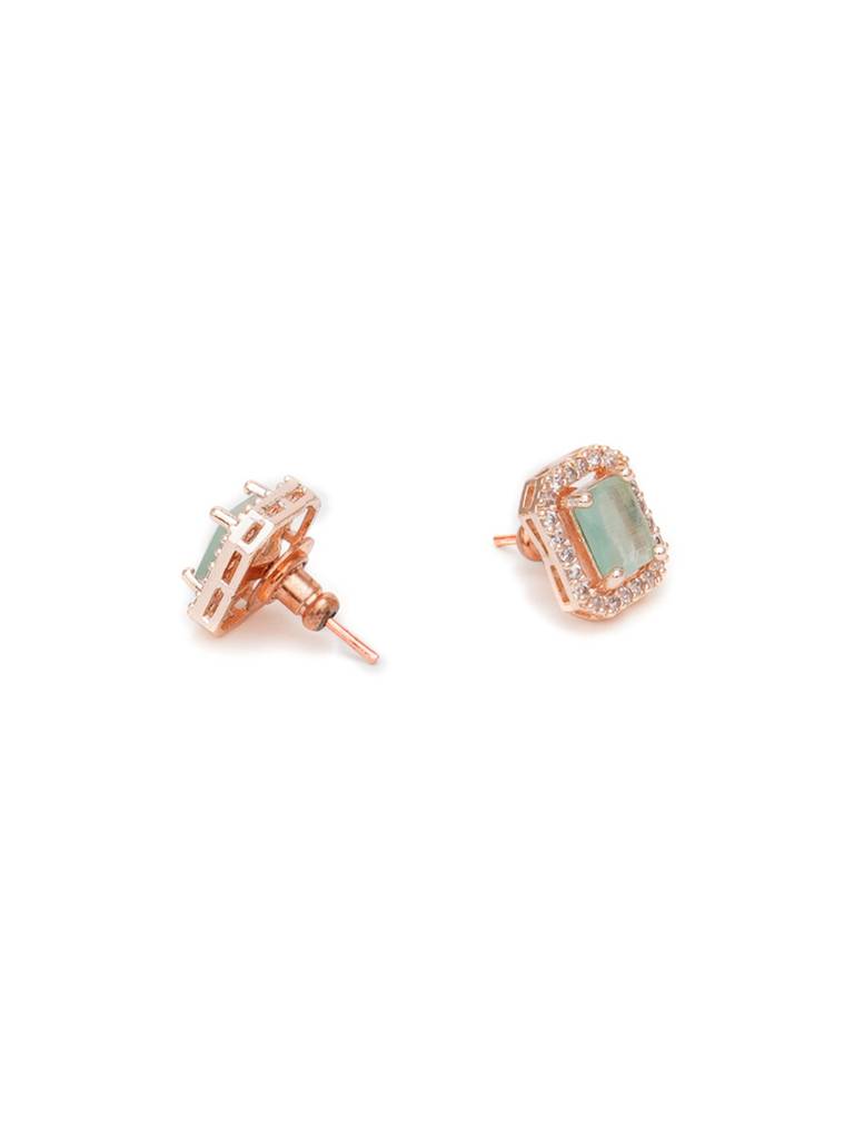 Mint Green Stone Studs : RRAUG23-54