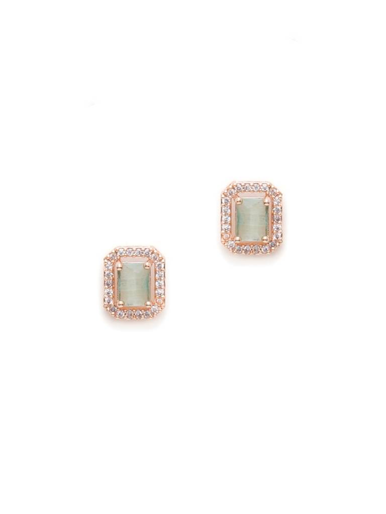 Mint Green Stone Studs : RRAUG23-54
