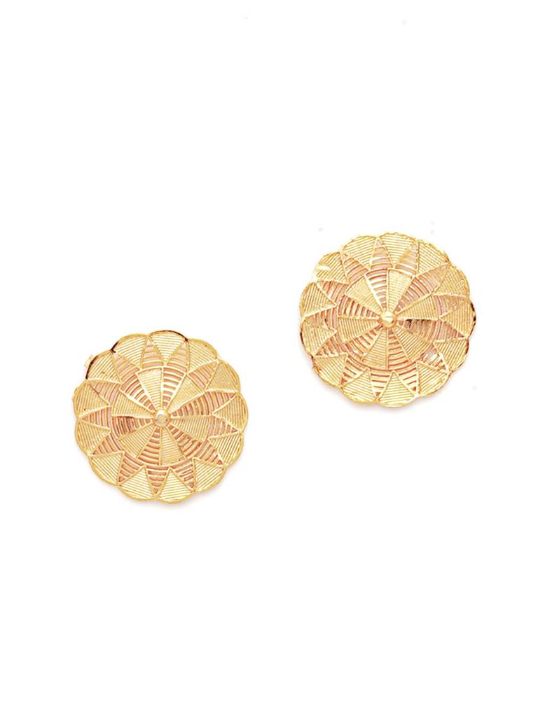 Golden Flower Earrings : RRAUG23-21