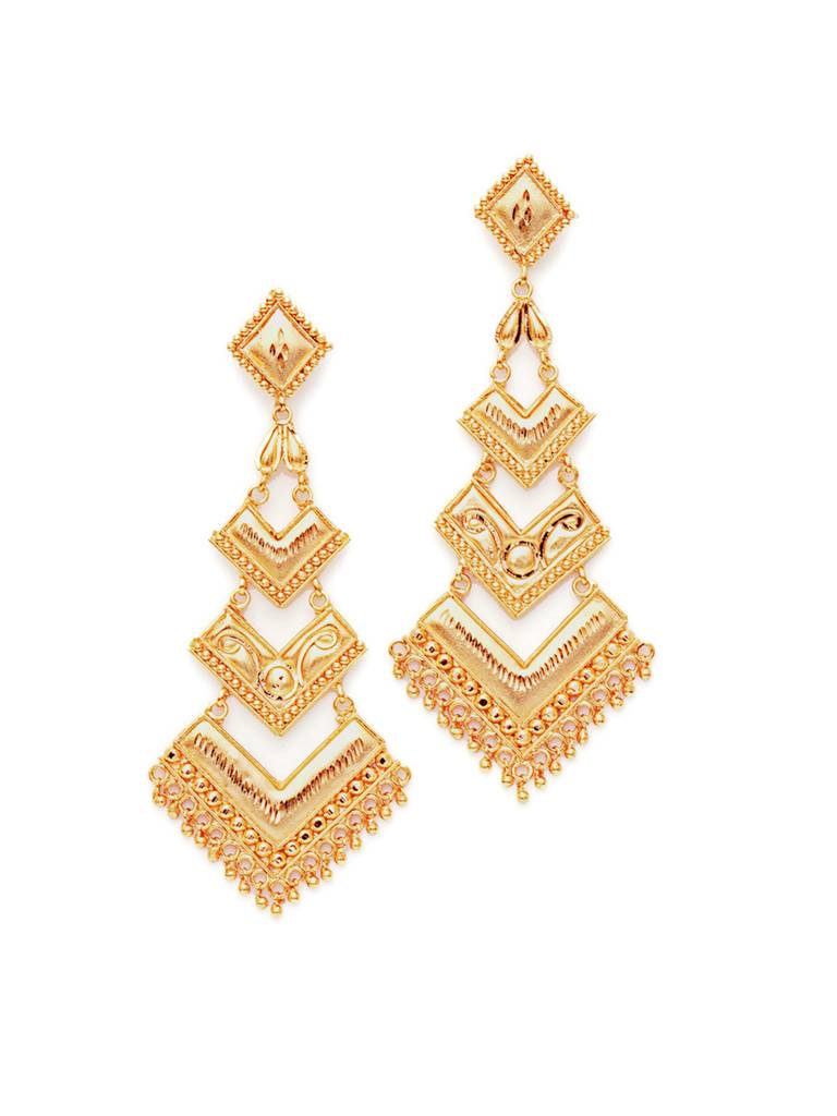 Golden Waterfall Earrings : RRAUG23-27