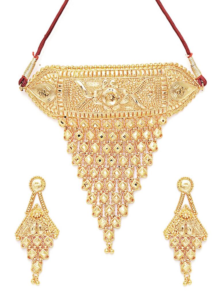 Gold Plating Jewellery Set : RRAUG23-8