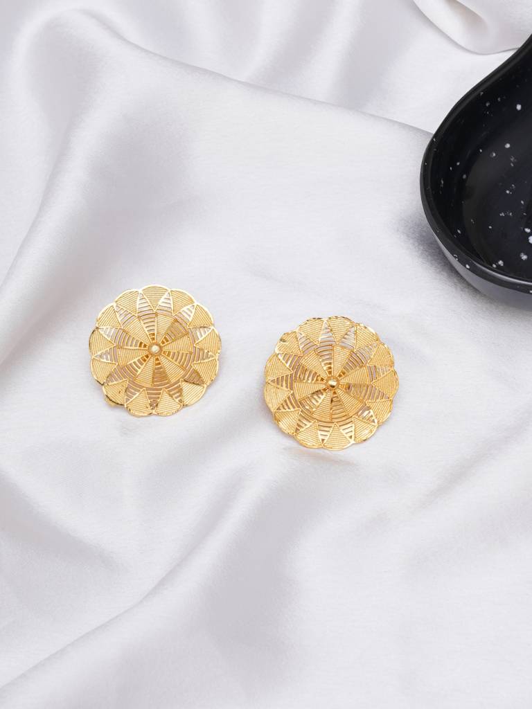 Golden Flower Earrings : RRAUG23-21