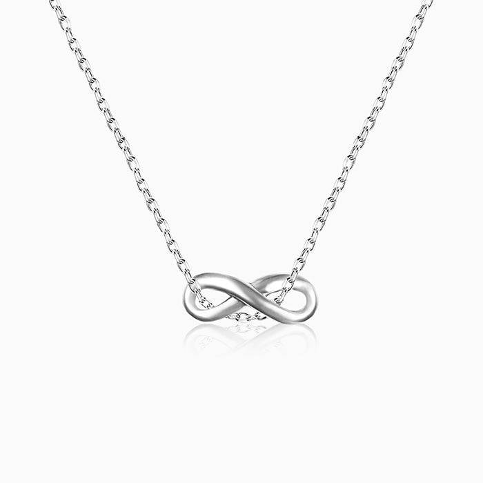 Oxidised Silver Infinity Necklace : AVPD045