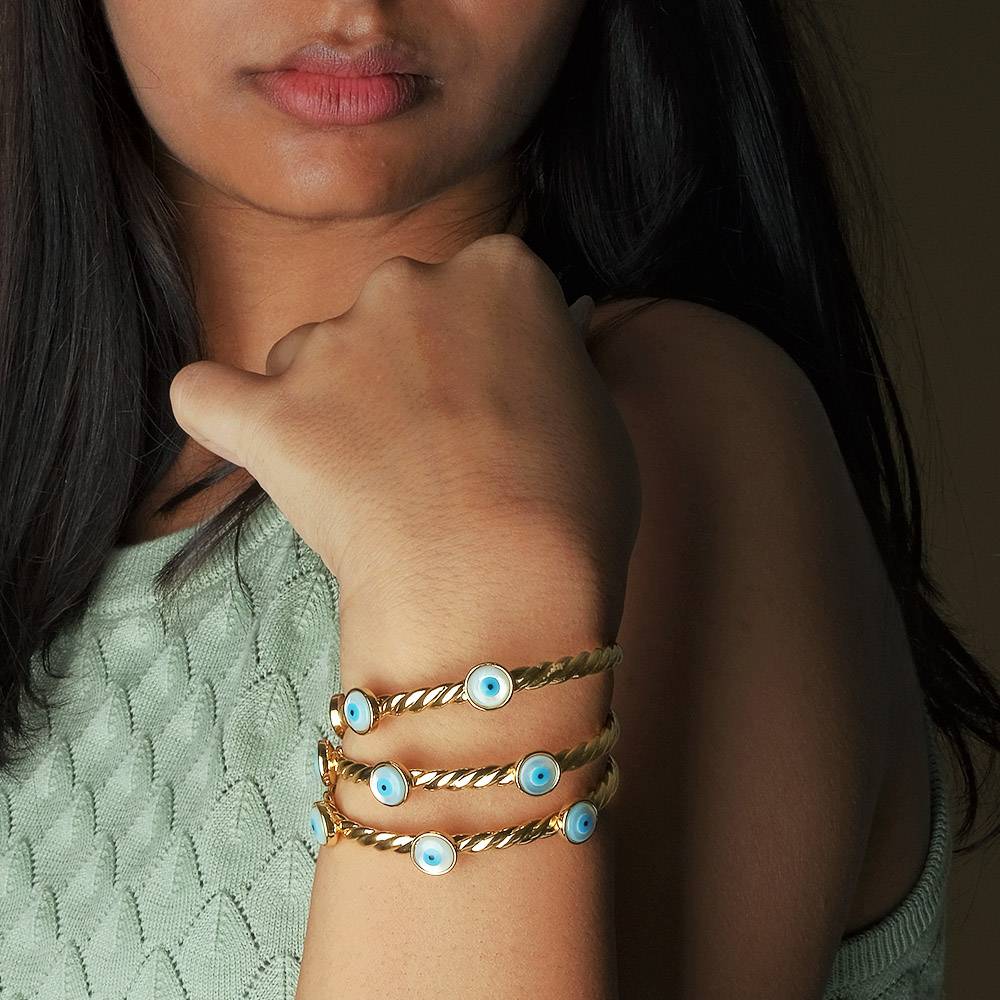 Evil Eye Rope Cuff Bangle : BG127