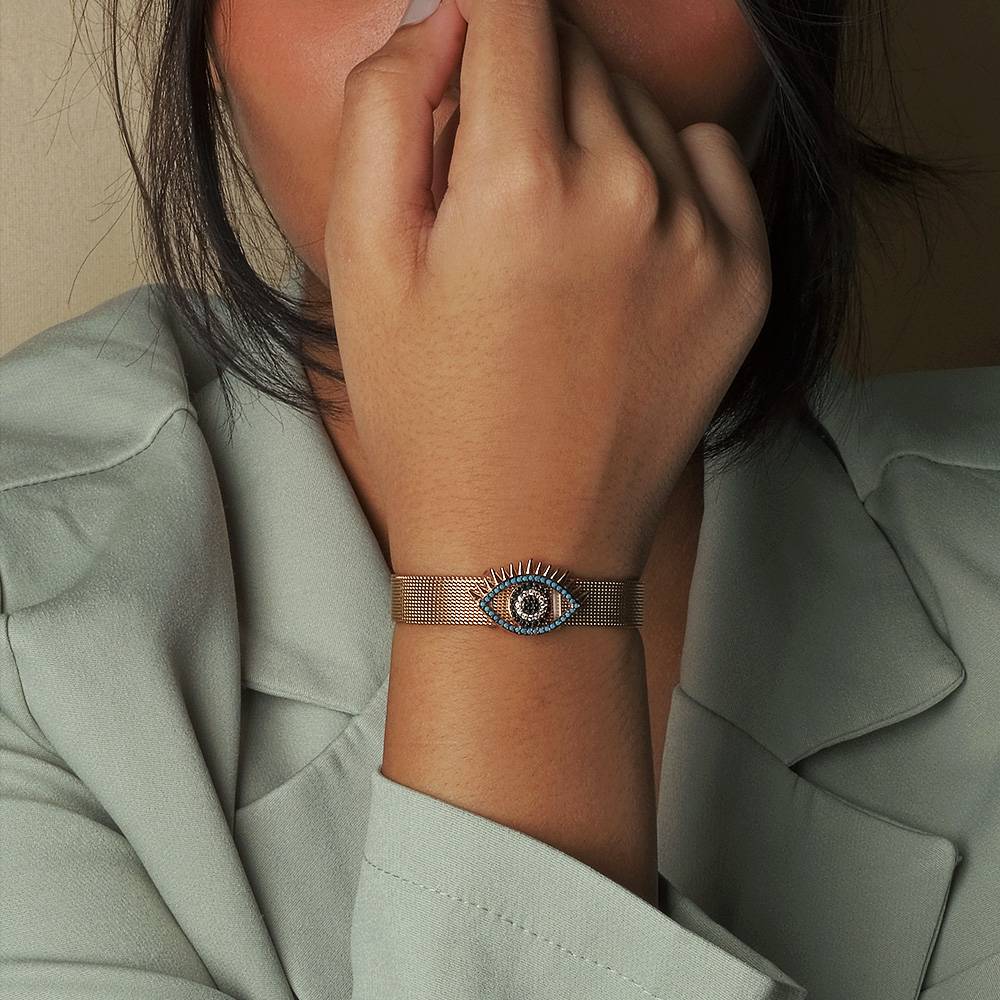 Eye-Shaped Evil Eye Watch Belt : WB4B