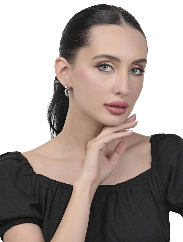 925 Silver Meteorite Earrings
