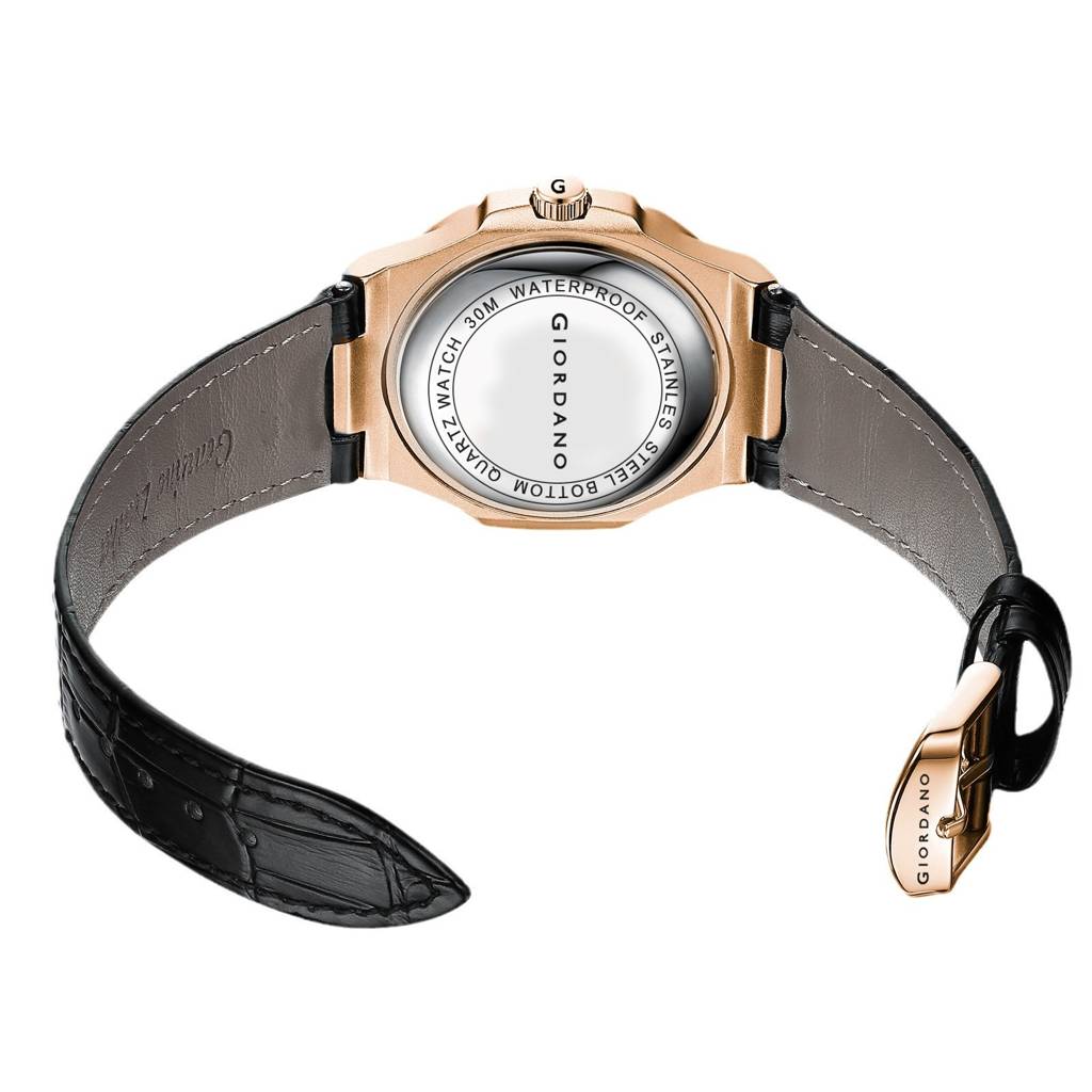 Analog Wrist Watch For Men Stylish Metal Strap With Water Resistant 3 Hand Mechanism For Men And Boys To Complim : GZ-50104-02