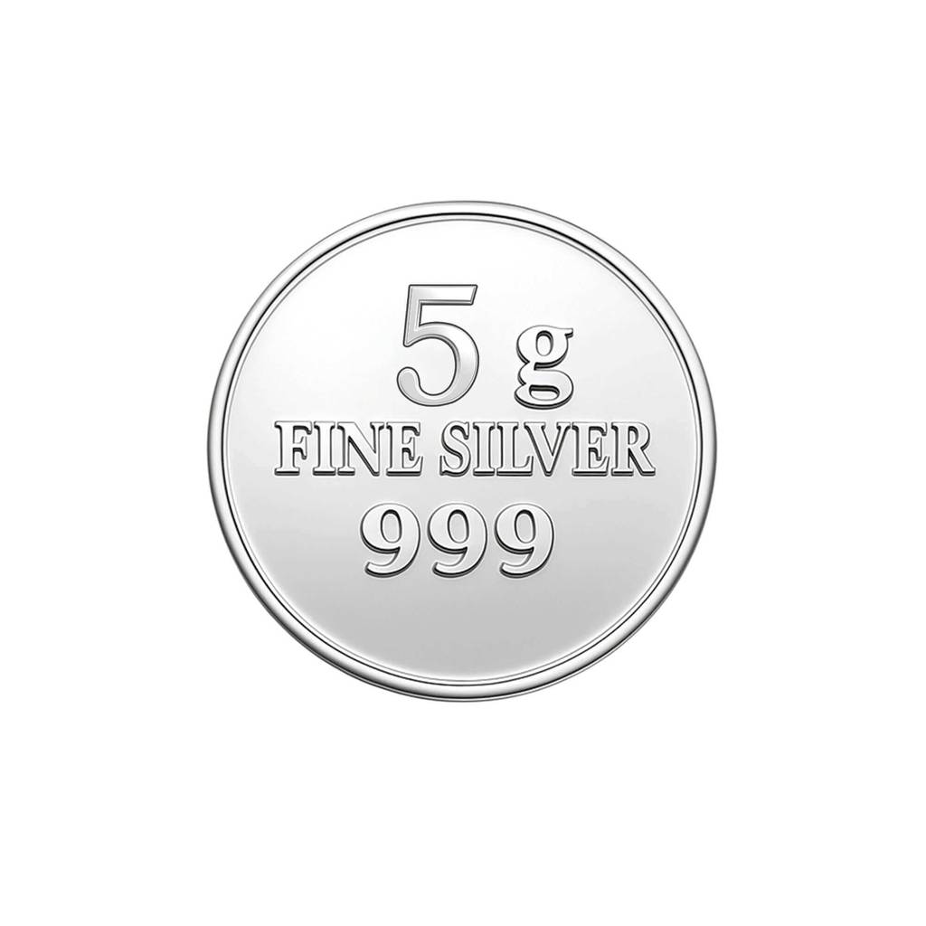 5G Pure Silver Coin Ram Darbar Engraving | Divine Collectible | Gift & Puja Purpose : NCNWW01500033