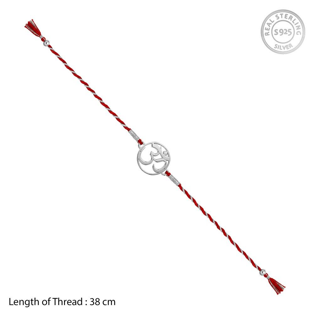 925 Silver Infinite Ganapati Rakhi Combo (Set Of 3)| Raksha Bandhan Rakhi Combo | Gift For Men & Boys | With : BB093BB095BB094