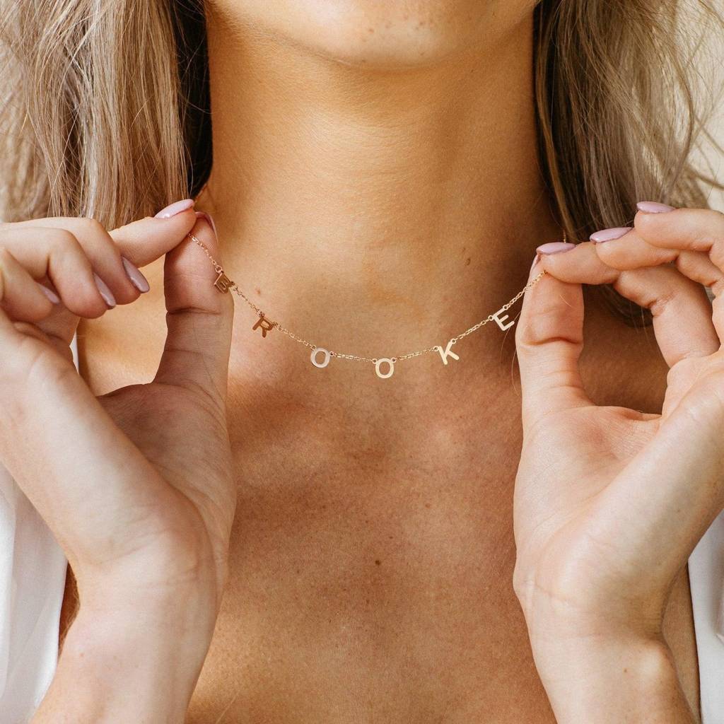 Effortless Sophistication: Alice Letter Name Necklace : CNE22