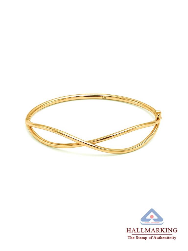 Criss Cross Flash Bangle Bracelet : BG11141951X58MQMFG