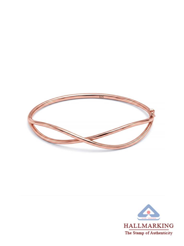 Criss Cross Flash Bangle Bracelet : BG11141951X58MQMRG
