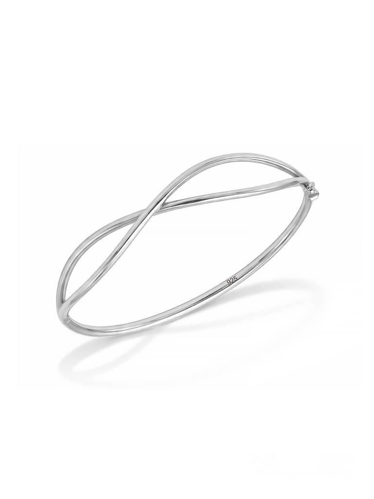 Criss Cross Flash Bangle Bracelet : BG11141951X58MSL