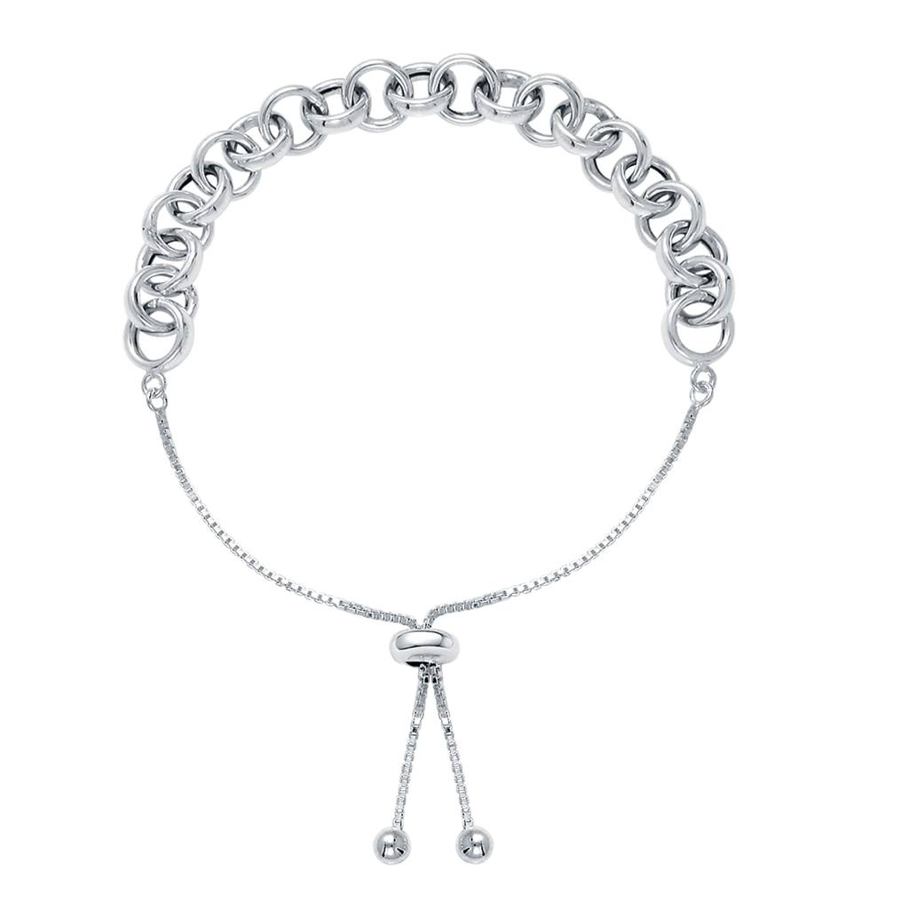 Rolo Link Sliding Bolo Bracelet : BHBR326SL