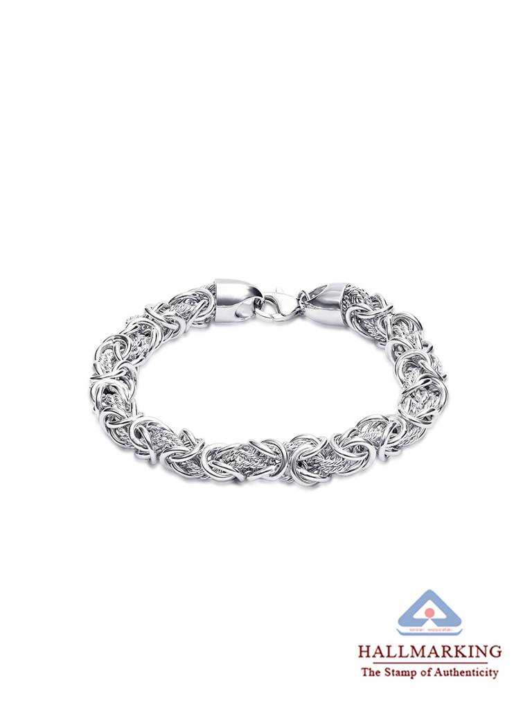 Byzantine Chain Bracelet For Men : BHBR546S8ISL