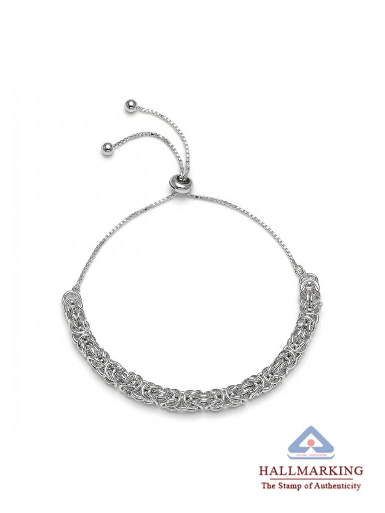 Byzantine Bolo Bracelet : BHBR679SL