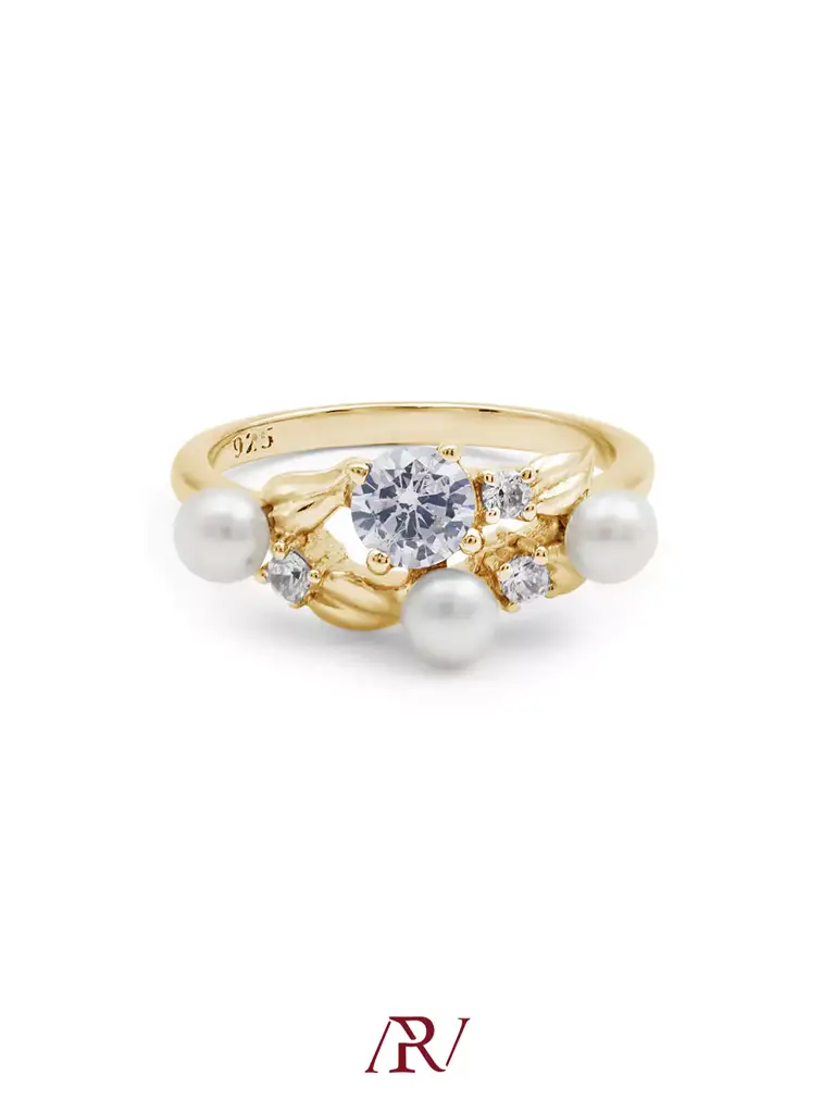 Blooming Pearl Ring : ARV-RI-035