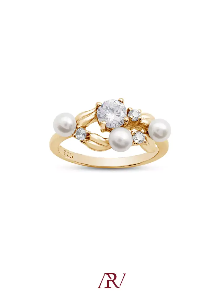 Blooming Pearl Ring : ARV-RI-035