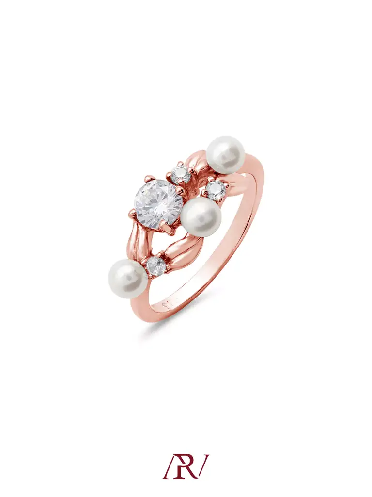 Blooming Pearl Ring : ARV-RI-035